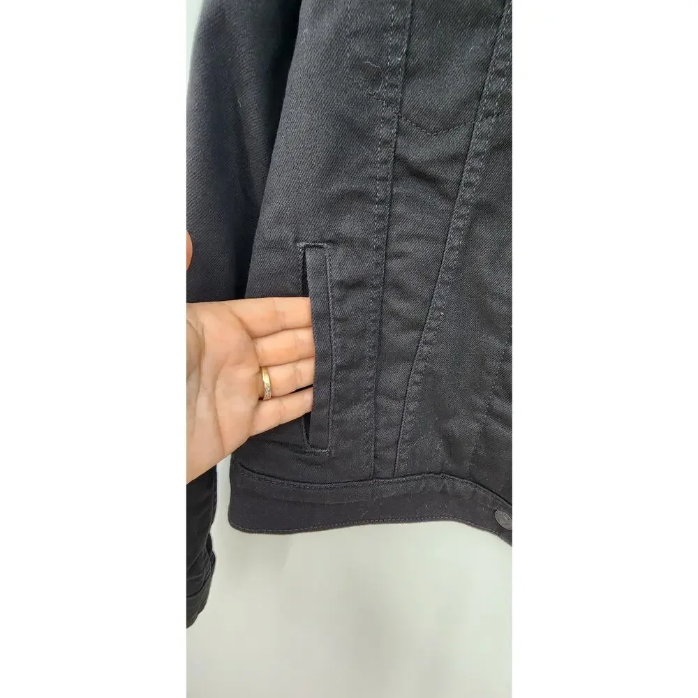 Men's‎ Levi's Black Sherpa Lined Trucker Jacket Size XL Black